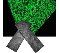 CYHTYM Couteau PoignéE éChelles Matériau vierge de manche de couteau en résine, Texture de marbre lumineux vert carbone forgé, bricolage(2pcs)