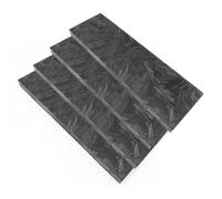 CYHTYM Couteau PoignéE éChelles Matériau vierge de manche de couteau en résine, Texture de marbre lumineux vert carbone forgé, bricolage(4pcs)