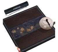 CYHTYM Grand Tapis de mah-Jong carré de Style Chinois, adapté aux Tables à thé, aux Tables à Manger et aux Jeux de société(Brown2,90CM/35.4")