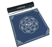 CYHTYM Grand Tapis de Mahjong Bleu, antidérapant et antibruit, épais(80CM/31.5")