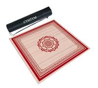 CYHTYM Nouveau Tapis de mah-Jong Rouge de Style Chinois, adapté aux Tables à Manger et aux Tables de mah-Jong(Red3,100CM/39.3")