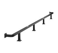 CYHTYM Repose-Pieds De Bar Repose-Pieds en Tube carré, Barres transversales Acier sur Pied avec Supports et Kits de Montage, pour Cuisines, cafés, bibliothèques(Black,2.0M/6.56FT)