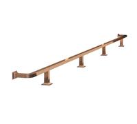 CYHTYM Repose-Pieds De Bar Repose-Pieds en Tube carré, Barres transversales Acier sur Pied avec Supports et Kits de Montage, pour Cuisines, cafés, bibliothèques(Brass,2.0M/6.56FT)