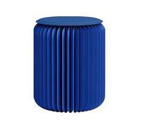 CYHTYM Tabouret Pliable Tabouret en Papier Pliable télescopique, Chaise de canapé accordéon Minimaliste, utilisé pour Le Bureau, Magasin de vêtements, café(Blue,36x44cm/14.2x17.32)