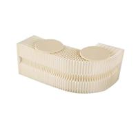 CYHTYM Tabouret Pliable Tabouret en Papier Pliant accordéon Portable, Banc rembourré Cuir et Chaise de Maquillage, utilisé pour Les espaces Loisirs Salons beauté(White,39.4x11.8x15.7in)