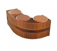 CYHTYM Tabouret Pliable Tabouret en Papier Pliant accordéon Portable, Banc rembourré Cuir et Chaise de Maquillage, utilisé pour Les espaces Loisirs Salons beauté(Brown, 59x11.8x11.8in)