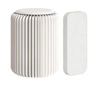 CYHTYM Tabouret Pliable Tabouret en Papier Pliant avec Coussin en PU, Tabouret Bas réglable en accordéon Multifonctionnel, Tabouret à Langer(32x30cm/12.6x11.8)