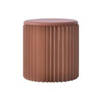 CYHTYM Tabouret Pliable Tabouret en Papier Pliant Circulaire, Chaise de Loisirs en accordéon à Structure en nid d'abeille avec Une capacité de Charge de 660ib(36x38cm/14.17x14.96)