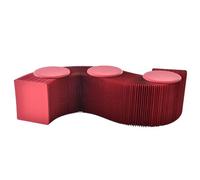 CYHTYM Tabouret Pliable Tabouret en Papier Pliant rétractable Portable, Un Banc pouvant accueillir 3 à 6 Personnes, Utilisé pour Les magasins de vêtements dans Les Zones de Loisirs(160x40x30cm)