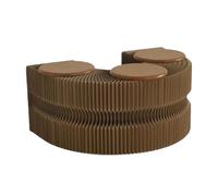 CYHTYM Tabouret Pliable Tabouret en Papier Pliant télescopique, Le Tabouret à Langer situé l'entrée du Bureau de l'espace Loisirs Peut accueillir 3 Personnes(Kraft Paper,39.4x11.8x11.8in)