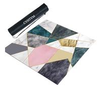 CYHTYM Tapis de Mahjong à Motifs géométriques, Dessous de Plat avec Sac de Rangement, Lavable(A2,85cm/33.4")