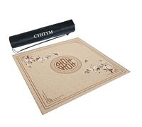 CYHTYM Tapis de Mahjong de Style Chinois, adapté aux Tapis de Poker et de Jeux de société(Brown1,85cm/33.4")