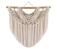 CYHTYM Tenture Murale en Macramé Tapisserie murale moderne tissée à la main, style bohème, et tableaux à suspendre(100x95cm/39.4x37.4in)