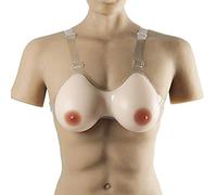 CYHWDHW Poitrine en Silicone travesti pour créer Une Fausse Poitrine réaliste avec des Bretelles réglables,1,6XL