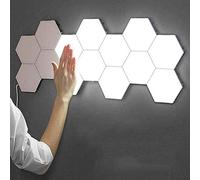 CYHY Splicing Smart, Lampe Murale Hexagonal, Panneaux A LED Lumineux for l'éclairage Un Mur for l'intérieur, modulaire tactiles lumières sensibles nid d'abeille décoratif (Size : 8piece)