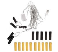 CYILPR Éliminateur de Piles,Éliminateur Piles AA, Adaptateur d'alimentation, remplace Les Piles AA pour lumières LED, Horloge électrique, lumière