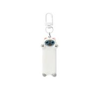 CYILPR Porte-clés avec pendentif en forme de chat mignon - Porte-clés tendance - Animaux et chatons - Décoration de sac - Bijoux de fête, Long blanc siamois C, taille unique