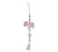 CYILPR Porte-clés pour téléphone portable avec breloque étoile et nœud en forme de cœur pour téléphone portable, ours, taille unique