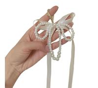 CYILPR Porte-clés tendance avec pendentif en perles d'imitation - Cadeau élégant - Accessoire parfait pour toutes les occasions, blanc, taille unique