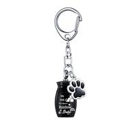 CYILPR Urne funéraire pour animal de compagnie, porte-clés pour chien, chat galvanisé, pendentif pour cendres de collection d'animaux de compagnie, pendentif pour passer des souvenirs