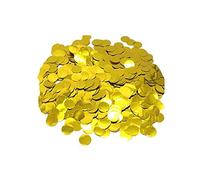 CYIOU 100g/14000 pcs Confettis Mariage Papier Confetti de Tissu Rond Multicolore Convient Pour La Fête D'anniversaire Et La Décoration De Mariage(Or)