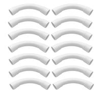 CYIOU 16 Pièces Courbes IRL - 20mm Tuyau PVC Tubes Rigides IRL PVC pour Installation Maison Sous-sol Mur Plafond Assemblage Câble Tuyau Usage Général Tous Types