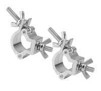 CYIOU 2 Pièces Truss Clamp Crochet de Fixation Pinces de Traverse 25-30mm | Capacité de 35kg Pinces en Alliage D'aluminium pour Éclairage de Scène Projecteurs Éclairage à Tête Mobile