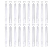 CYIOU 50pcs Bulles de Savon Mariage Coeur Bulles de Savon Enfant Convient avec Poignée pour Les Fête d'anniversaire Les Célébrations de Mariage (10,5 * 1 cm)
