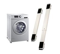 CYJAZNHH Base de machine à laver robuste - Rouleau extensible for réfrigérateurs, lave-linge, sèche-linge et lave-vaisselle - Supporte jusqu'à 300 kg(White)