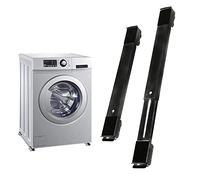 CYJAZNHH Base de machine à laver robuste - Rouleau extensible for réfrigérateurs, lave-linge, sèche-linge et lave-vaisselle - Supporte jusqu'à 300 kg(Schwarz)