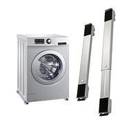 CYJAZNHH Base de machine à laver robuste - Rouleau extensible for réfrigérateurs, lave-linge, sèche-linge et lave-vaisselle - Supporte jusqu'à 300 kg(Silver)