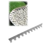 CYJAZNHH Bordure Incurvée De Jardin d'acier Inoxydable for des Tailles Multiples De Gravier De Parterres De Fleurs De Pelouse(8x5x0.1cm)