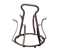 CYJAZNHH Égouttoir à tasses, Égouttoir métallique 6 tasses for tasses et mugs, marron, plusieurs tailles(Round)