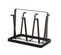 CYJAZNHH Égouttoir à tasses, Égouttoir rectangulaire en métal, 6 tasses, multicolore et antidérapant(Coffee)