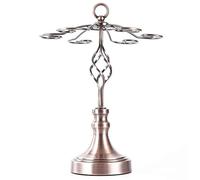 CYJAZNHH Égouttoir à tasses, Porte-verres à vin spiralé for 6 verres, multicolore, à poser sur un comptoir ou à fixer au mur.(Red Bronze)