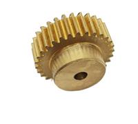 CYJAZNHH Engrenage cylindrique à denture droite en laiton, 49 dents, module 0,5, alésage M3, diamètre 25,5 mm, épaisseur 10 mm(11mm bore)