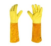CYJAZNHH Gants de jardinage anti-épines, ignifuges, for l'élagage, le soudage, jaunes, plusieurs tailles(Medium)
