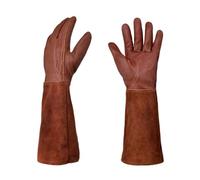 CYJAZNHH Gants de jardinage en cuir for la taille des rosiers, multicolores, plusieurs tailles(Coffee S)