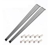 CYJAZNHH Lot de 10 Rayons de vélo en Acier Inoxydable 14G Noirs, Plusieurs Tailles(10pcs-254MM)