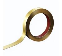 CYJAZNHH Moulure murale autocollante 5 m (16,4 pi) plusieurs tailles, effet miroir doré(15mm)