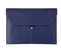 CYJAZNHH Pochettes à documents A4 en cuir synthétique multicolore 33 x 23,5 cm, lot de 3(Blu)