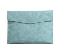 CYJAZNHH Pochettes à documents A4 en cuir synthétique multicolore 331 x 240 mm, lot de 4(Blu)