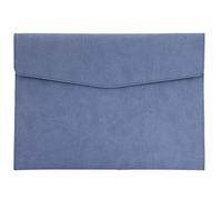 CYJAZNHH Pochettes à documents en cuir PU multicolores 330 x 240 mm, lot de 2(Blu)