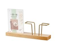 CYJAZNHH Porte-serviettes en laiton, base en bois massif, boîte à cure-dents, plateau en acrylique, hêtre et noyer for tables(Beech,Acrylic Tag)