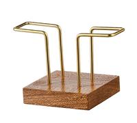 CYJAZNHH Porte-serviettes en laiton, base en bois massif, boîte à cure-dents, plateau en acrylique, hêtre et noyer for tables(Walnut,Square)