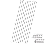 CYJAZNHH Rayon de Roue de vélo, Lot de 10 Rayons et écrous de vélo de Route en Acier Inoxydable 14G 2 mm (250-296 mm)(10pcs -257MM)