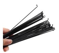 CYJAZNHH Rayon de Roue de vélo, Rayons de vélo de Route en Acier Inoxydable Noir 14G 2,0 mm, Lot de 50 (133-300) mm(196MM)