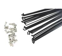 CYJAZNHH Rayon de Roue de vélo, Rayons de vélo en Acier 14G J Bend Noirs 170-300 mm, Lot de 36(282mm)