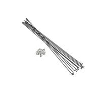 CYJAZNHH Rayon de Roue de vélo, Rayons de vélo en Acier Inoxydable avec écrous, Lot de 10, Noirs, diamètre 2 mm, Plusieurs Tailles(262MM)
