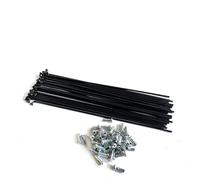 CYJAZNHH Rayon de Roue de vélo, Rayons et écrous de vélo en Acier à Haute teneur en Carbone 13G, Lot de 5, Noir, Plusieurs Longueurs(13G 274mm)